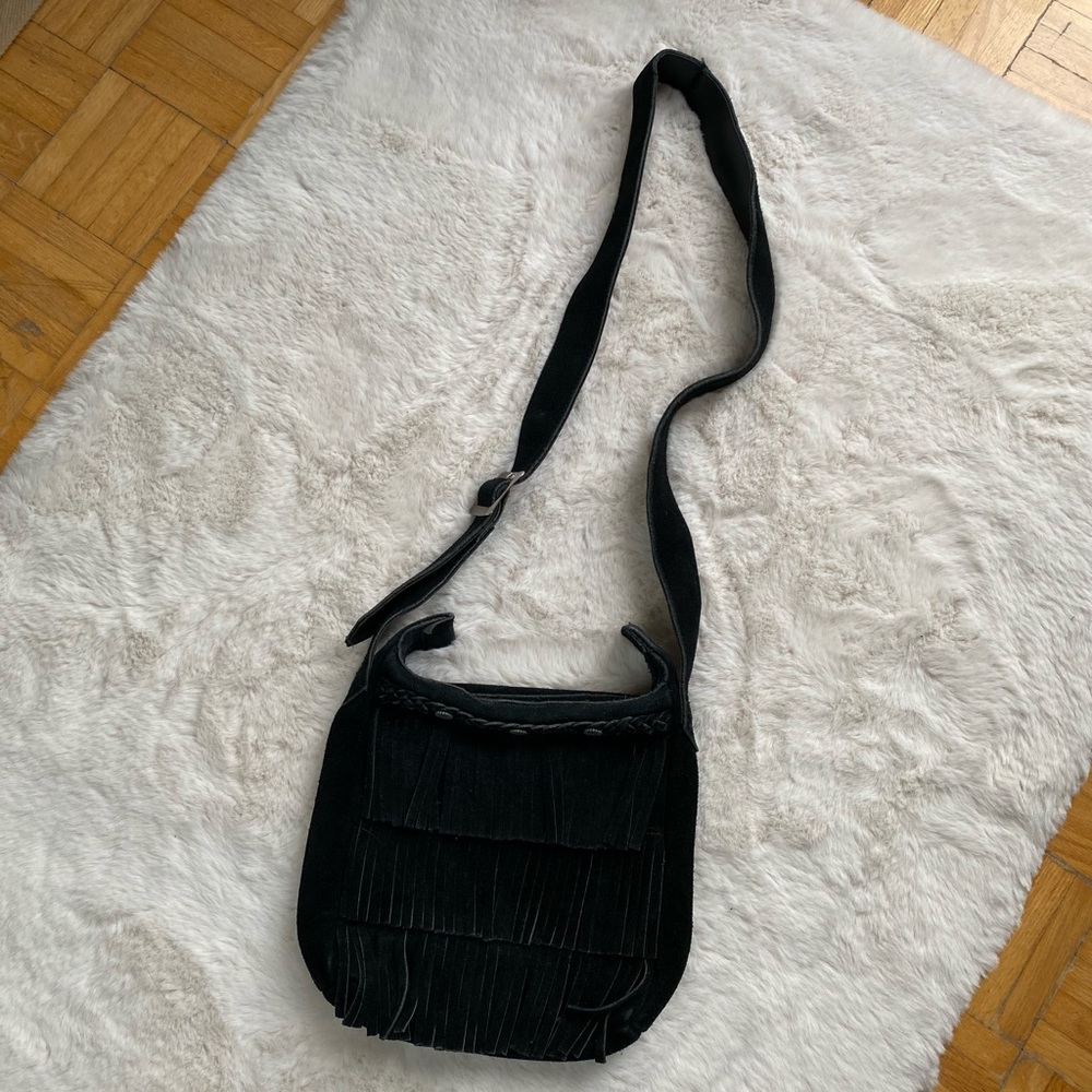 Real Suede Fringe Bag